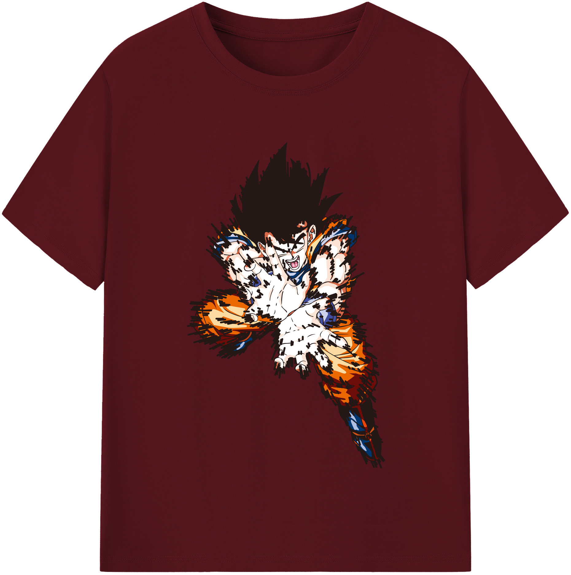（画像用） ドラゴンボール 孫悟空（そん ごくう）Son Goku カカロット DRAGON BALL Kakarotto 綿100％半袖Tシャツ（フロントプリント）